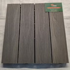 Grey DIY Interlocking WPC Deck Tiles | 300mm x 300mm x 20mm