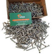 Stainless‑Steel Countersunk Decking Screws – Box of 100 (30 mm) for Composite Boards & Clips
