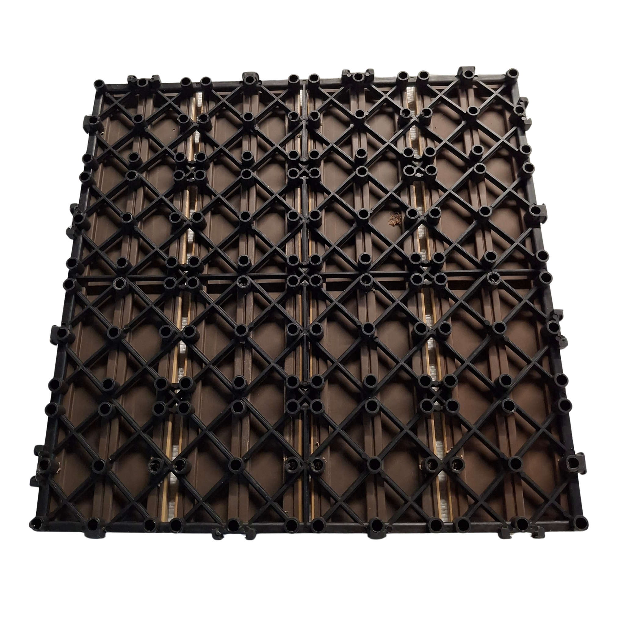Grey DIY Interlocking WPC Deck Tiles | 300mm x 300mm x 20mm