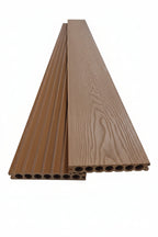 WPC Composite Decking Boards – Champagne 3D | Round Hollow | 150mm x 23mm x 3m | Vigo Home