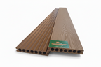 WPC Composite Decking Boards – Champagne 3D | Round Hollow | 150mm x 23mm x 3m | Vigo Home