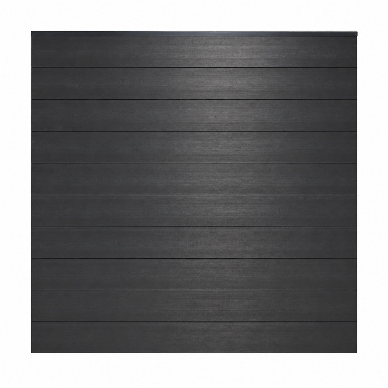 WPC Fence Panel – Gloss Black Half Set (180mm × 25mm × 1.76m)