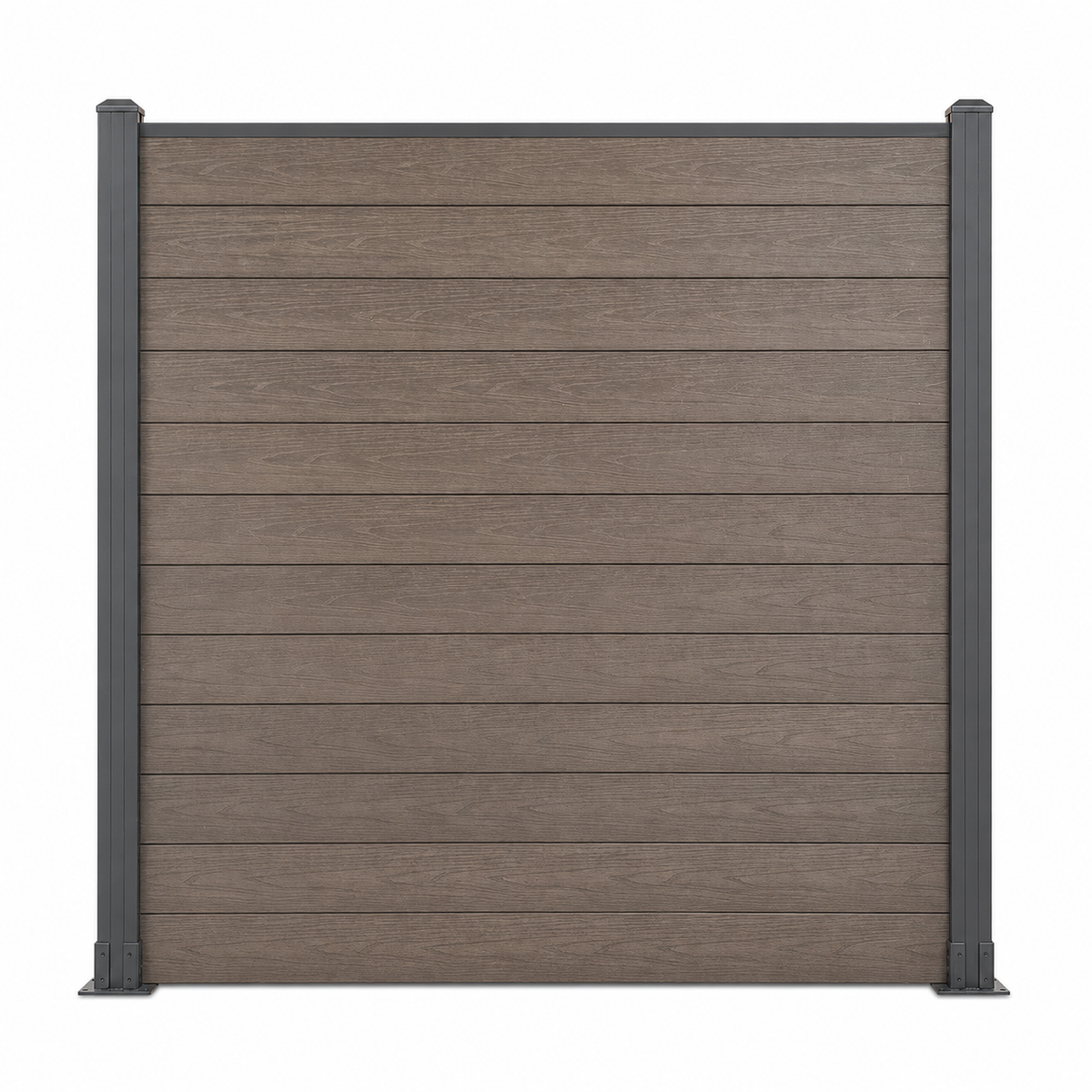 WPC Fence Panel Gen 2 – Dark Coffee (156mm × 22.5mm × 1.76m)