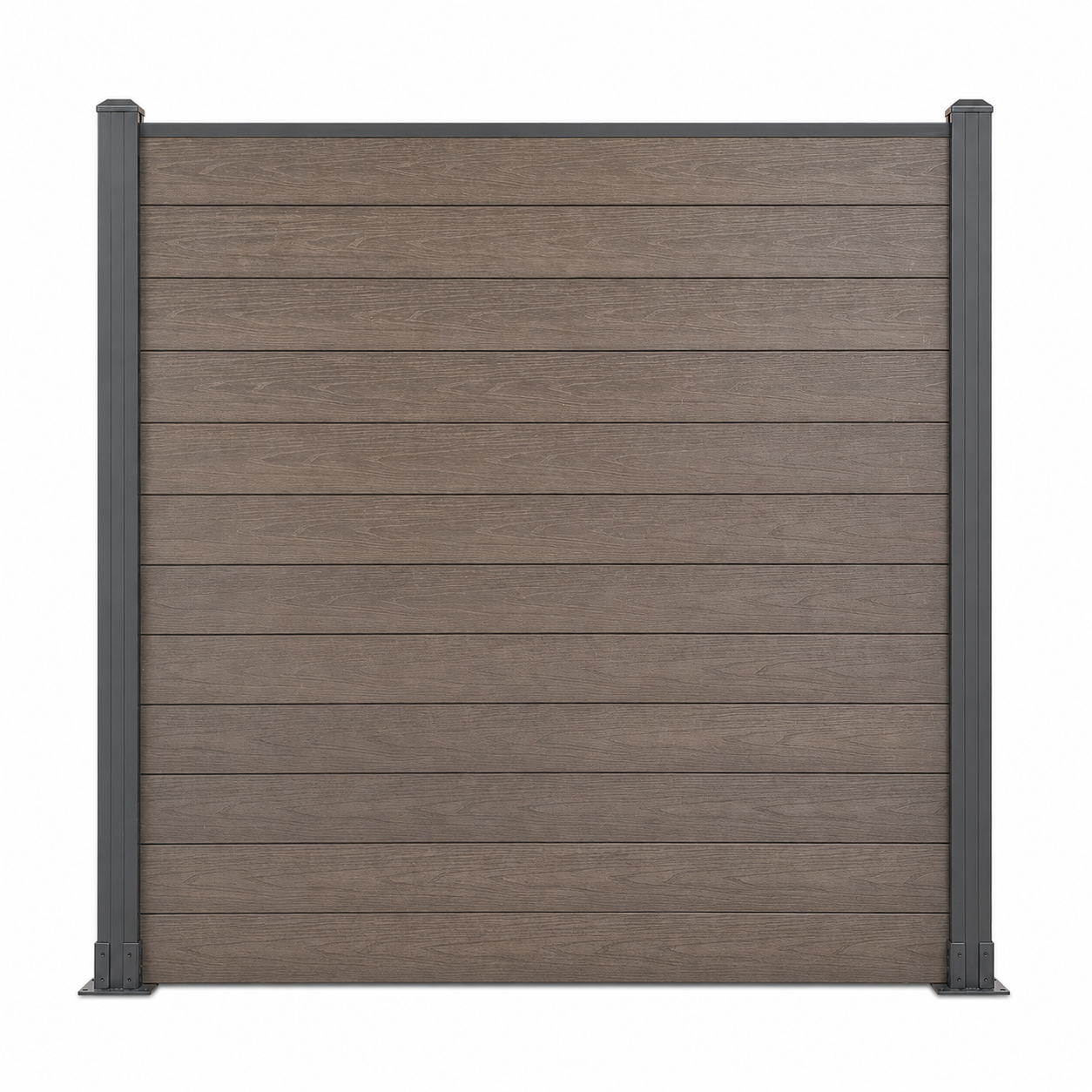 WPC Fence Panel Gen 2 – Dark Coffee (156mm × 22.5mm × 1.76m)