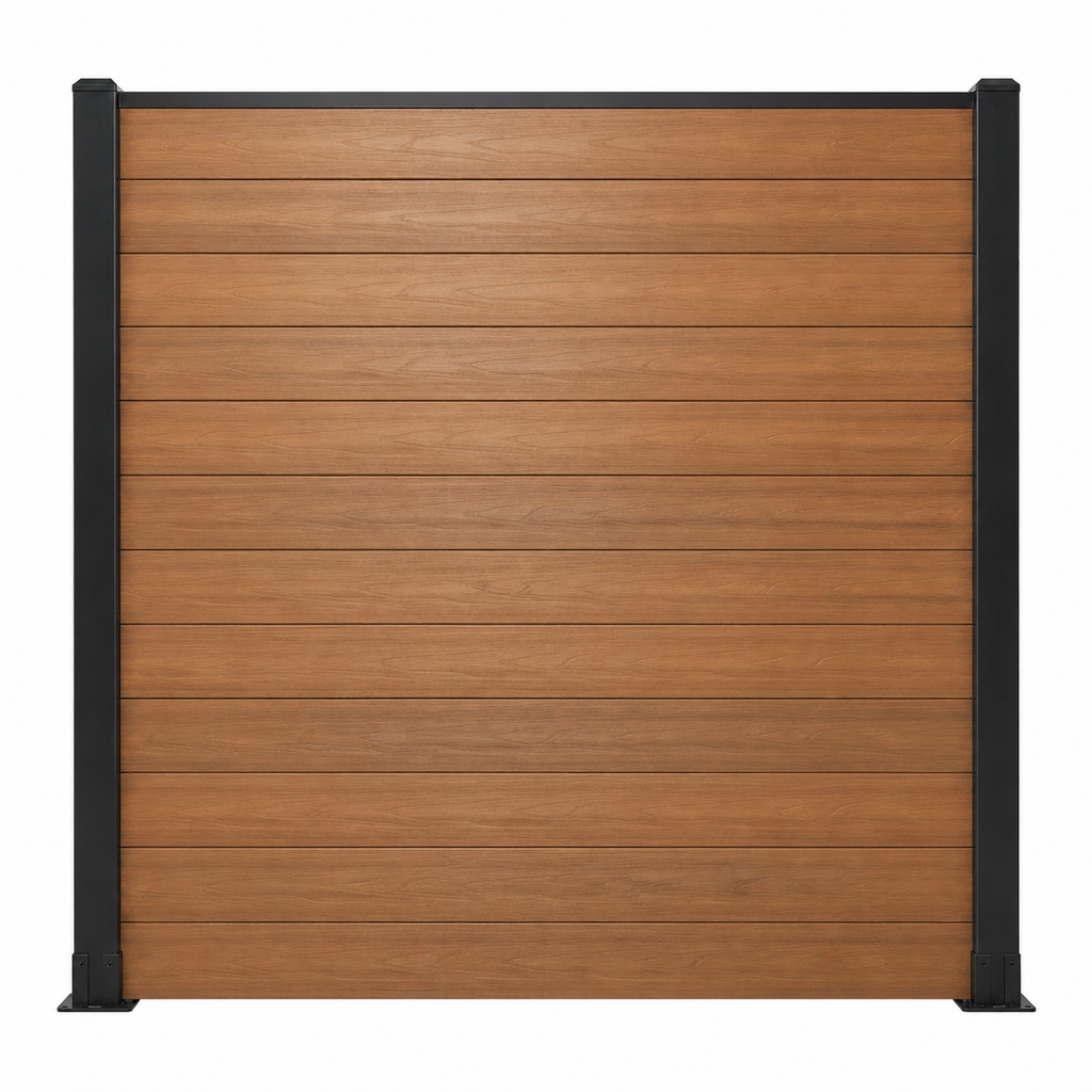 WPC Fence Panel Gen 2 – Coffee (156mm × 22.5mm × 1.76m)