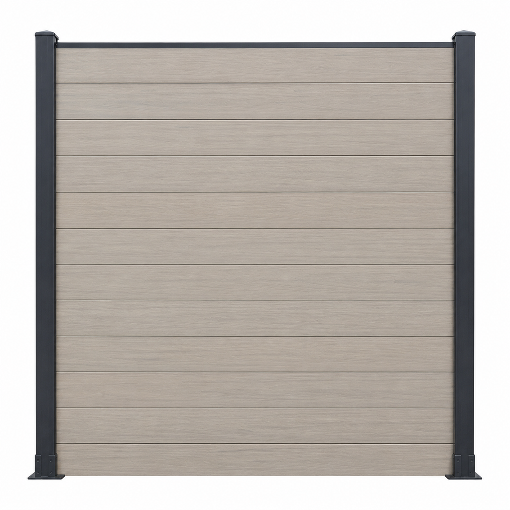 WPC Fence Panel Gen 2 – Ancient Wood (156mm × 22.5mm × 1.76m)