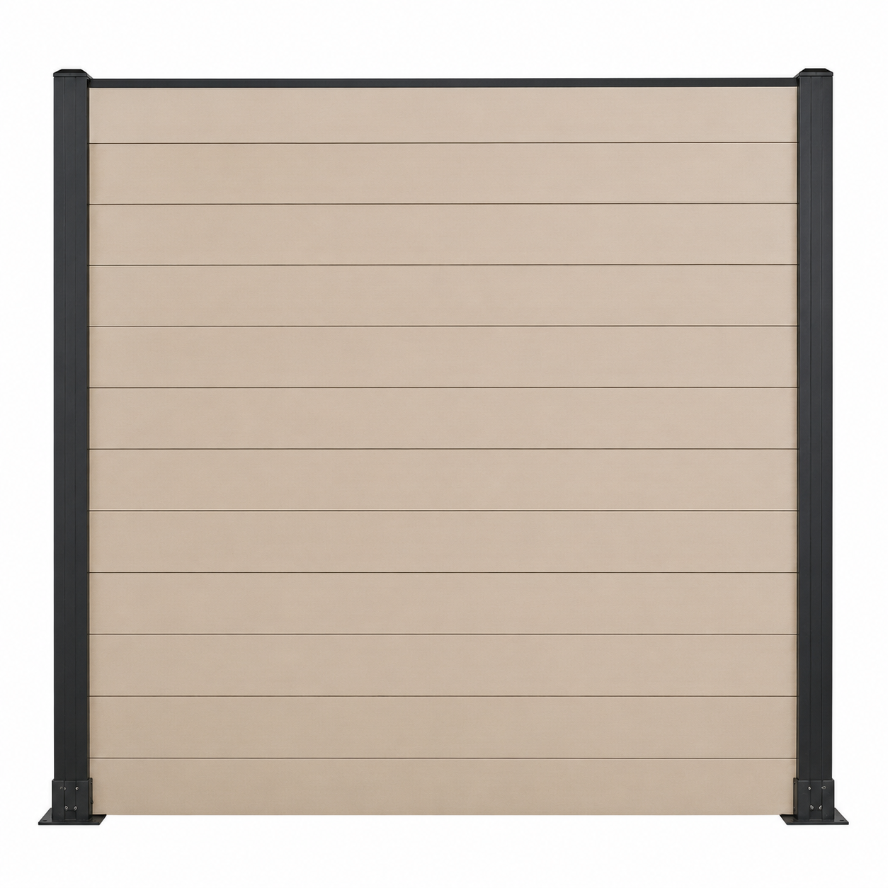 WPC Fence Panel Gen 1 – Off White (156mm × 22.5mm × 1.76m)