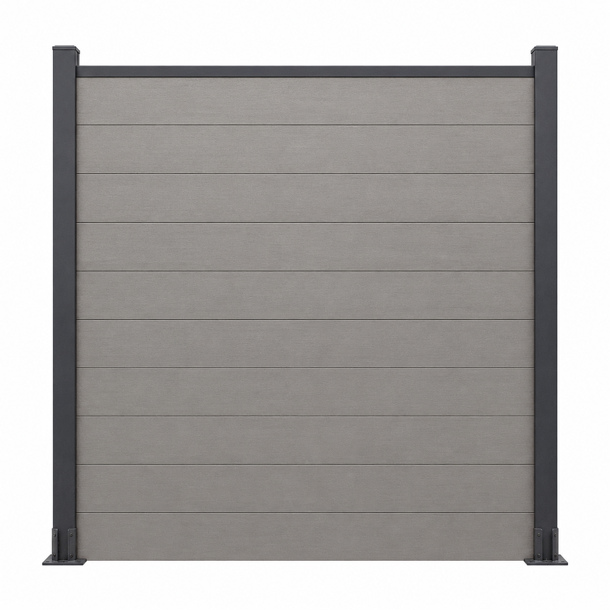 WPC Fence Panel – Dark Grey (180mm × 25mm × 1.76m)