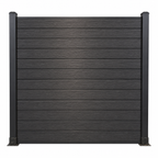 WPC Fence Panel – Black (156mm × 22.5mm × 1.76m)