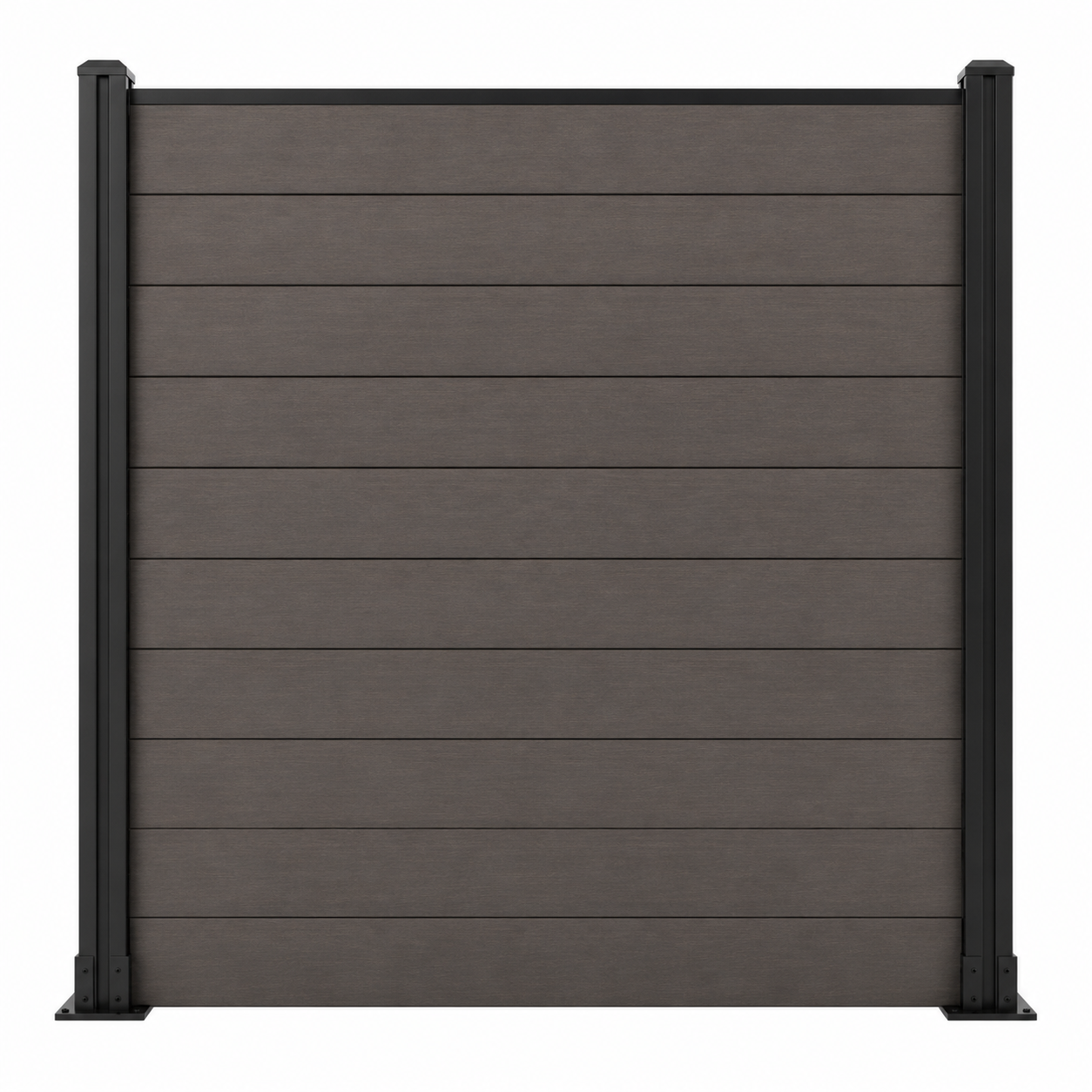WPC Fence Panel – Matt Black (180mm × 25mm × 1.76m)
