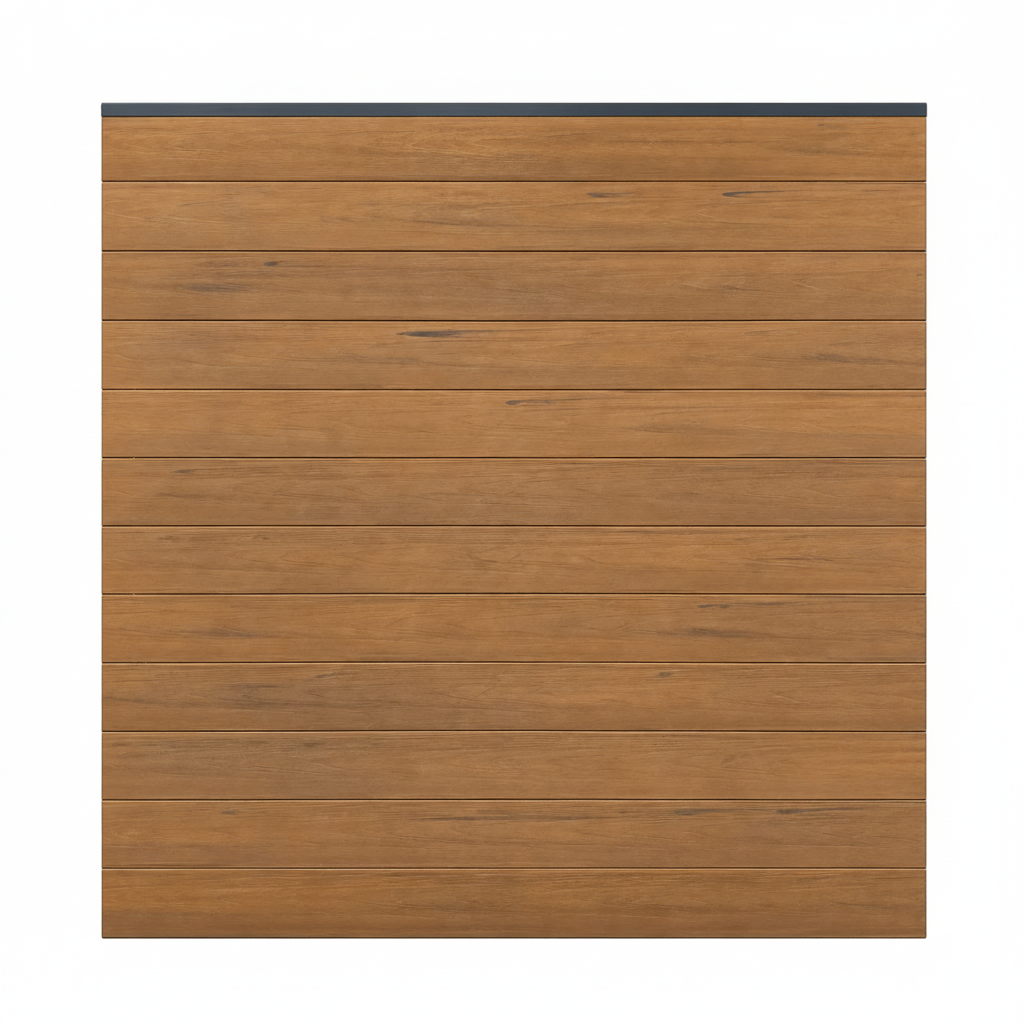 WPC Fence Panel Gen 2 – Coffee Half Set (156mm × 22.5mm × 1.76m)