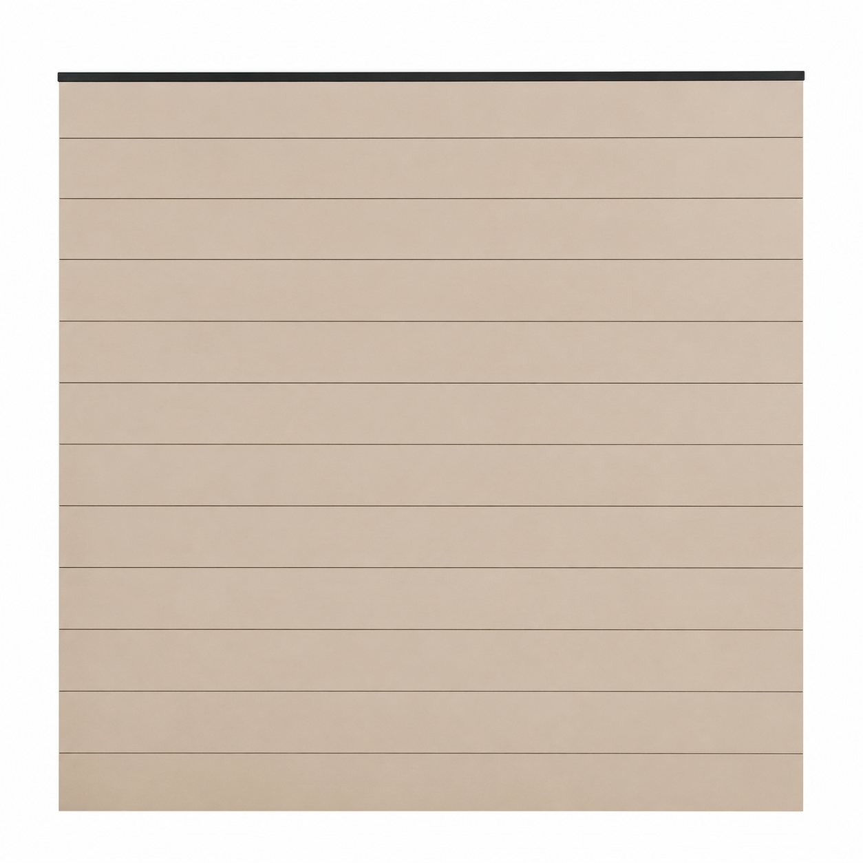 WPC Fence Panel Gen 1 – Off White Half Set (156mm × 22.5mm × 1.76m)