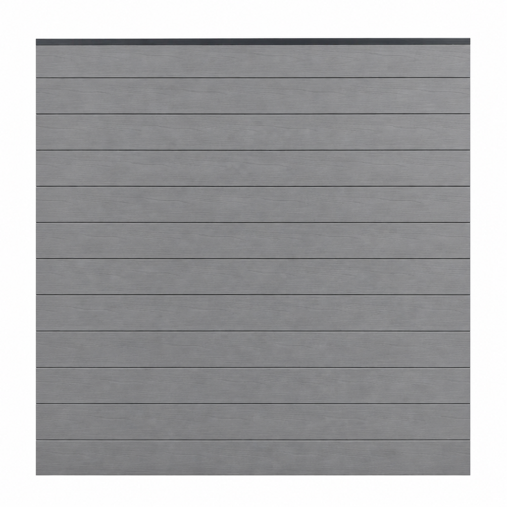 WPC Fence Panel – Grey Half Set (156mm × 22.5mm × 1.76m)