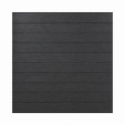 WPC Fence Panel – Black - Woodgrain Pattern - Half Set (183mm × 24.5mm × 1.76m)