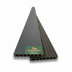 WPC Composite Decking Boards – Ash Grey | Single-Sided Extruded (148mm x 23mm x 3m)