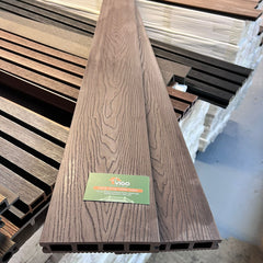 (2025 Black Friday Special) 3 m 140 × 25 mm Square‑Hollow WPC Composite Decking Board – 3D Wood‑Grain (Single‑Sided)