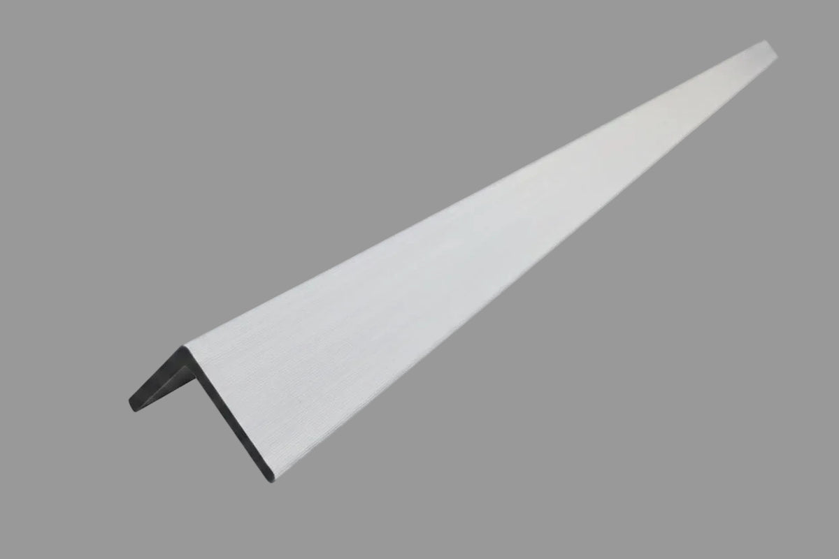 WPC Composite Decking L-Trim – White Gloss | 3.0m Edge Trim (Copy)