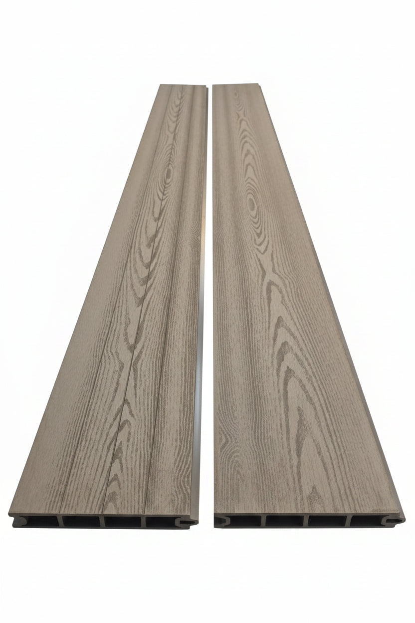 Clearance Woodgrain Composite Fencing – Set of 11 Boards | 1760 x 180 x 25mm