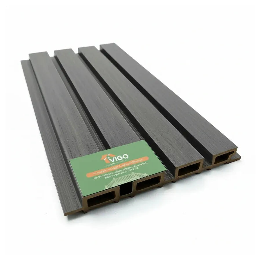 Grey Vigo WPC wall cladding sample, Generation 2